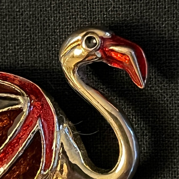 Flamingo Brooch - Picture 3 of 9